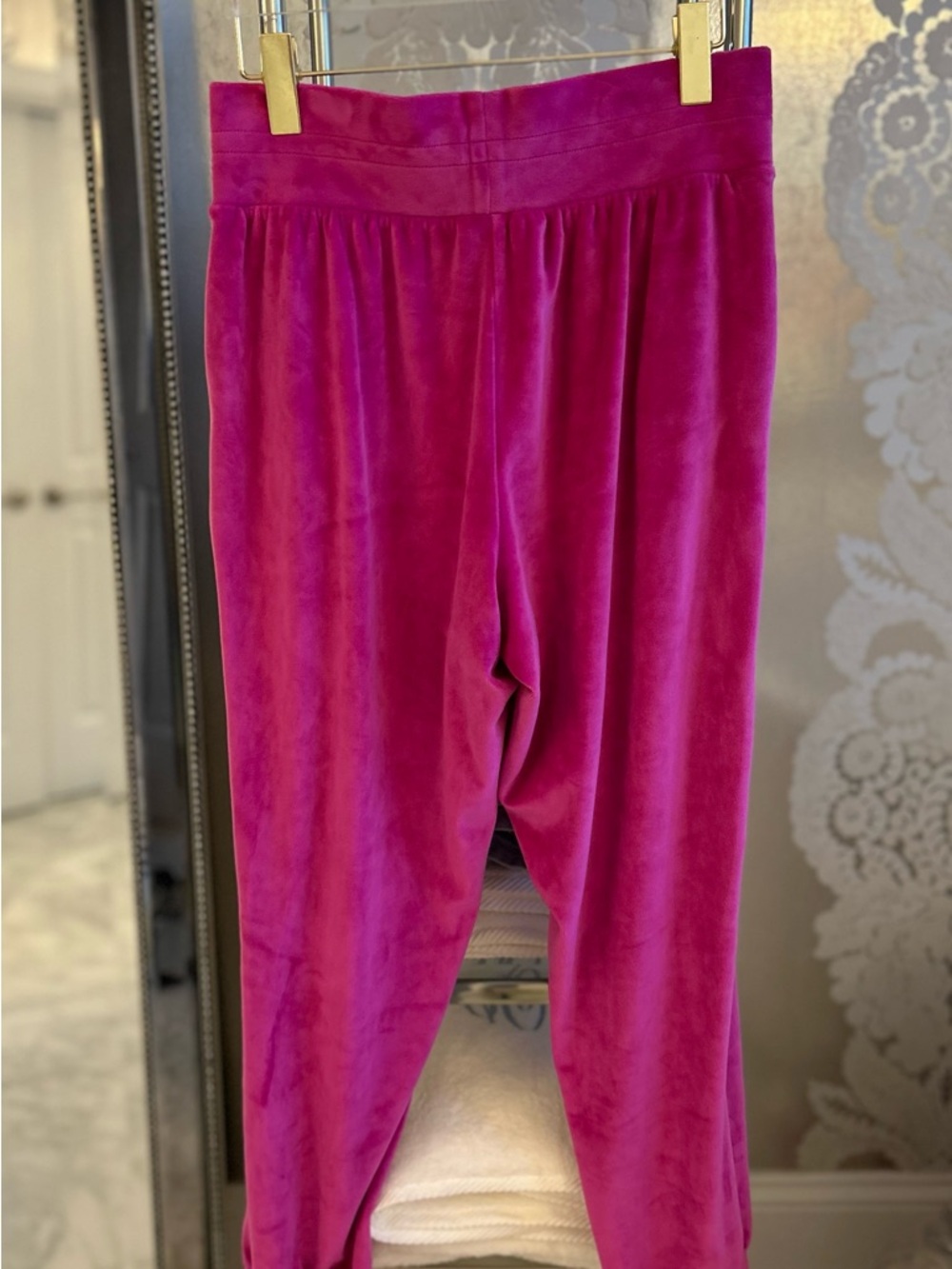 Victoria's Secret Hot Pink Velour Joggers - Picture 6 of 8